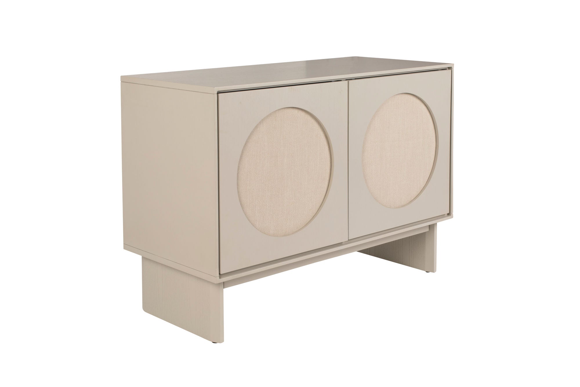 Zuiver Twin Acacia Wood & Fabric Circles Sideboard